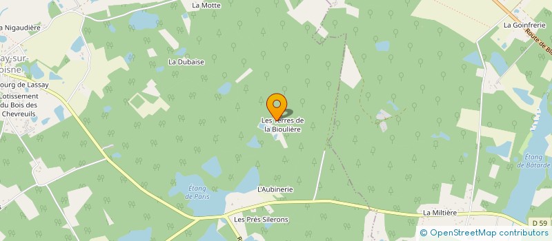 localisation de l'entreprise SCI LA MOUSTACHIERE  LASSAY-SUR-CROISNE