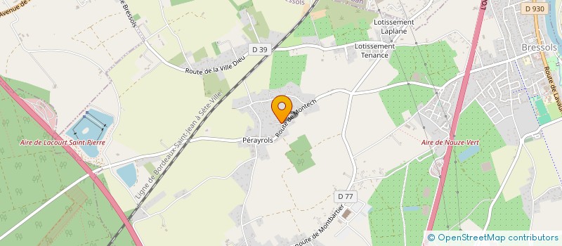 localisation de l'entreprise SCI LA MOUTONADE  BRESSOLS