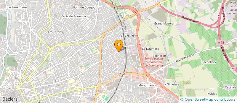 localisation de l'entreprise SCI LA MOUTONNE  BEZIERS