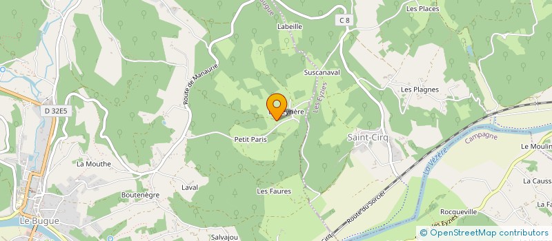 localisation de l'entreprise SCI LA MOUYSSARIE  MAUZENS-ET-MIREMONT