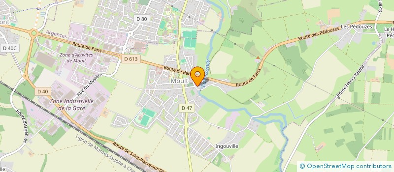 localisation de l'entreprise SCI LA MUANCE  MOULT-CHICHEBOVILLE