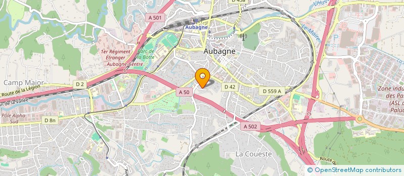 localisation de l'entreprise SCI LA MUE à AUBAGNE