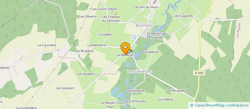 localisation de l'entreprise SCI LA MULERIE à BONNEFOI