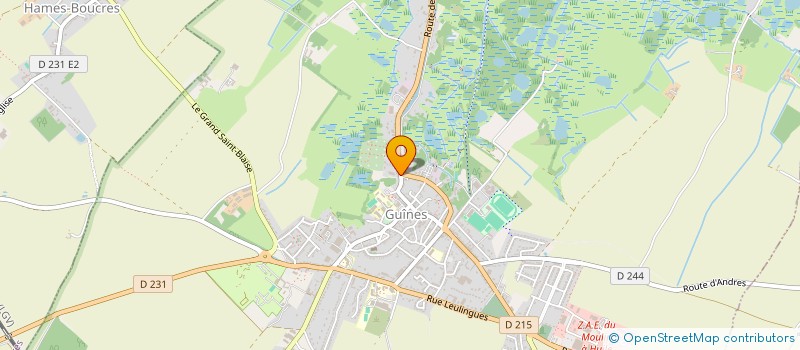 localisation de l'entreprise SCI LA MURAILLE  GUINES