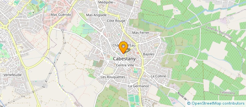 localisation de l'entreprise SCI LA MUSARAIGNE  CABESTANY