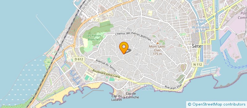 localisation de l'entreprise SCI LA MUSARDIERE à SETE