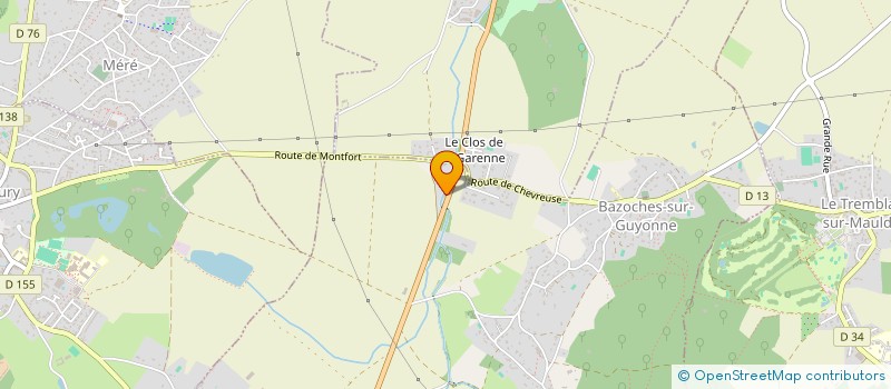 localisation de l'entreprise SCI LA MUSARDIERE  BAZOCHES-SUR-GUYONNE