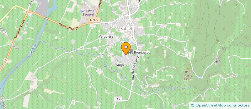 localisation de l'entreprise SCI LA MUSE DE SABLET  SABLET