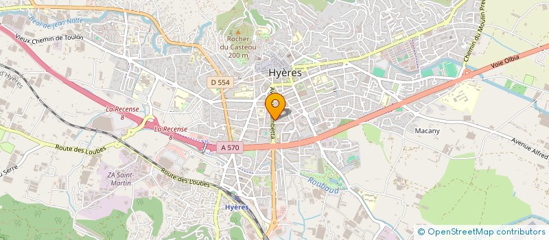 localisation de l'entreprise SCI LA MUSEROLLE à HYERES