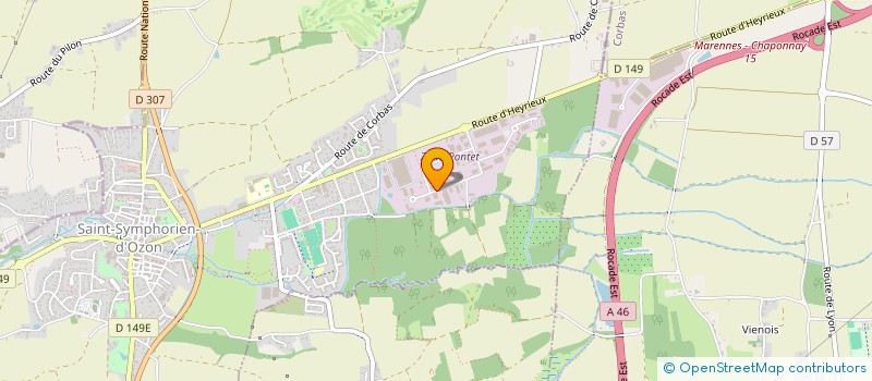 localisation de l'entreprise SCI LA MUZELLE  SAINT-SYMPHORIEN-D'OZON