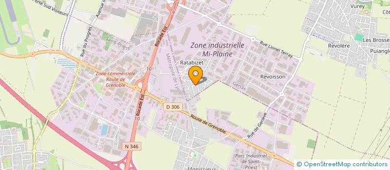 localisation de l'entreprise SCI LA MYONNAYSANNE  GENAS