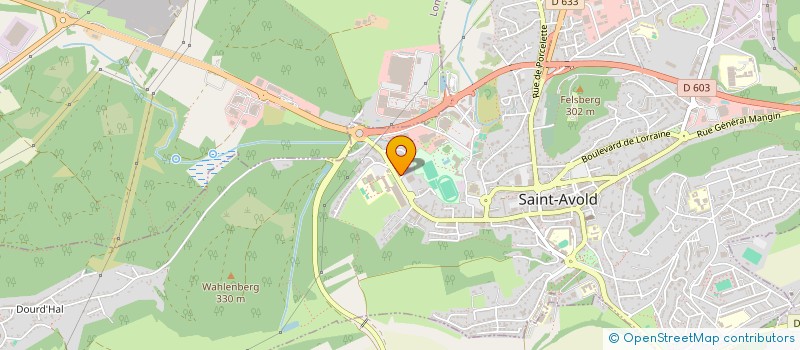 localisation de l'entreprise SCI LA NABORIENNE  SAINT-AVOLD