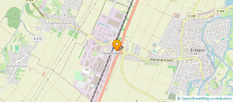localisation de l'entreprise SCI LA NATION  ERSTEIN