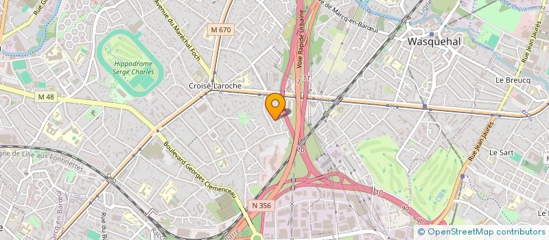localisation de l'entreprise SCI LA NATIONALE à MARCQ-EN-BARŒUL