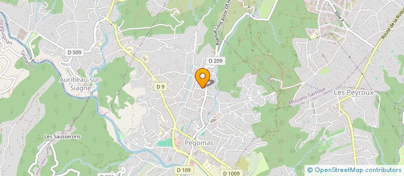 localisation de l'entreprise SCI LA NATIONALE  PEGOMAS