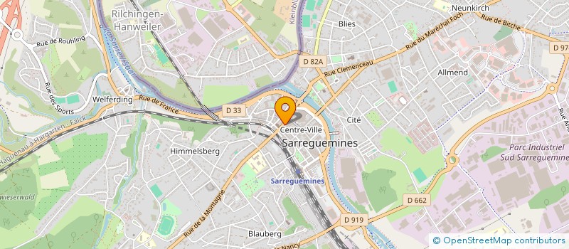 localisation de l'entreprise SCI LA NATIONALE à SARREGUEMINES