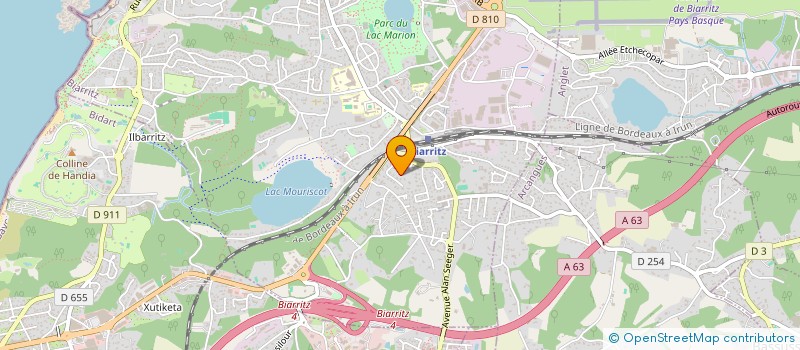 localisation de l'entreprise SCI LA NEGRESSE à BIARRITZ