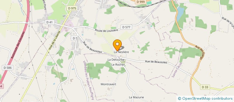 localisation de l'entreprise SCI LA NELIERE  VILLEDIEU-LES-POELES-ROUFFIGNY