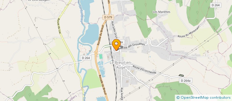 localisation de l'entreprise SCI LA NEUVILLE  LE BREUIL-EN-AUGE