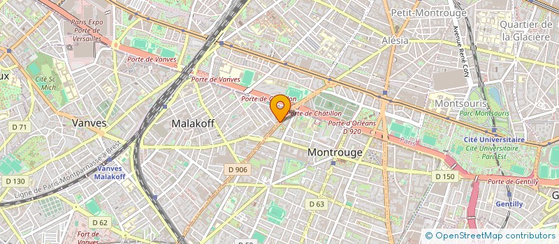 localisation de l'entreprise SCI LA NICHEE  MALAKOFF