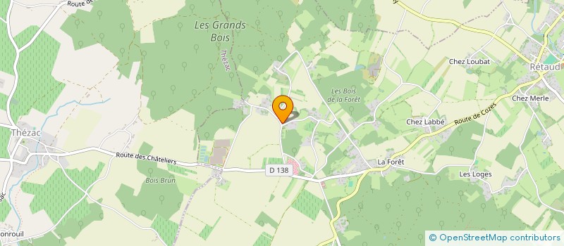 localisation de l'entreprise SCI LA NICOISE  RETAUD