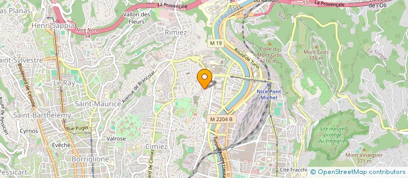 localisation de l'entreprise SCI LA NICOISE à NICE
