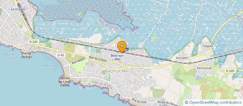 localisation de l'entreprise SCI LA NICOLETTE  BATZ-SUR-MER