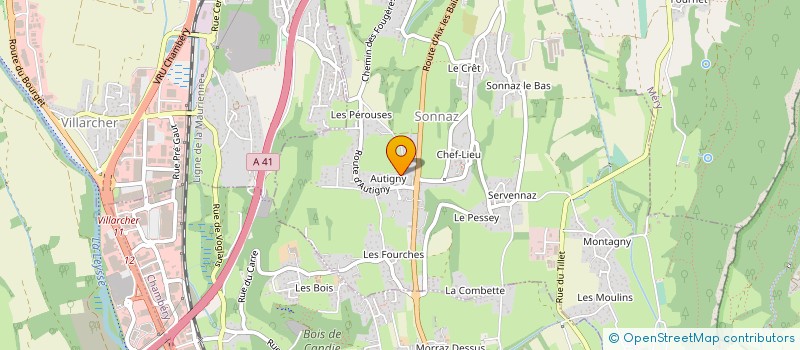 localisation de l'entreprise SCI LA NOAILLE  SONNAZ