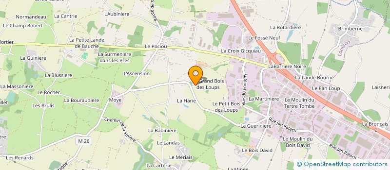 localisation de l'entreprise SCI LA NOE à COUERON