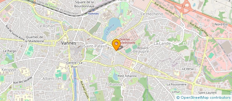 localisation de l'entreprise SCI LA NOE à VANNES