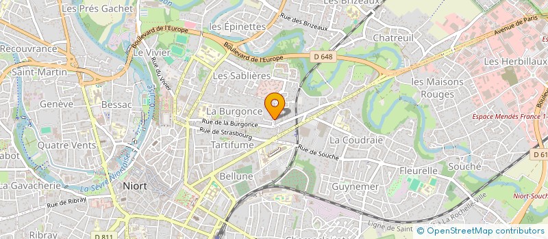 localisation de l'entreprise SCI LA NORMANDIE  NIORT