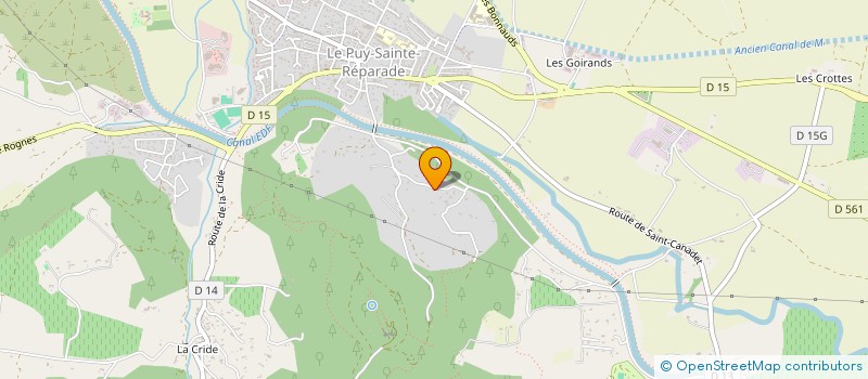 localisation de l'entreprise SCI LA NOSTRA TERRA  LE PUY-SAINTE-REPARADE