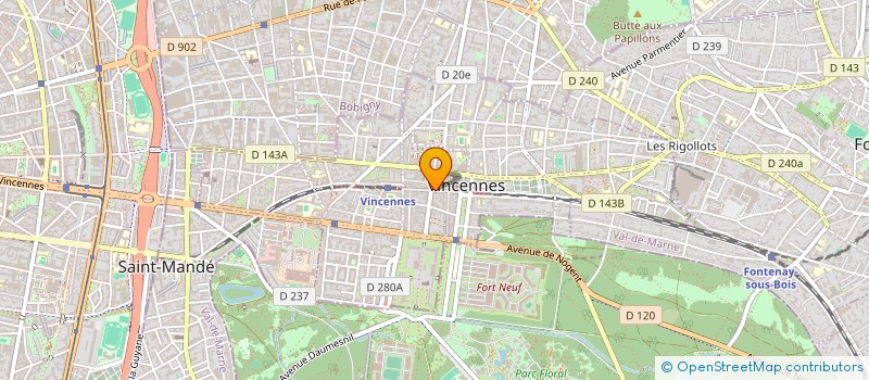 localisation de l'entreprise SCI LA NOTRE à VINCENNES