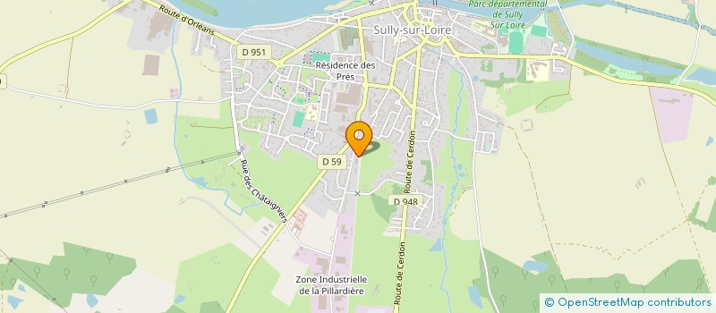 localisation de l'entreprise SCI LA NOTTINIERE à SULLY-SUR-LOIRE