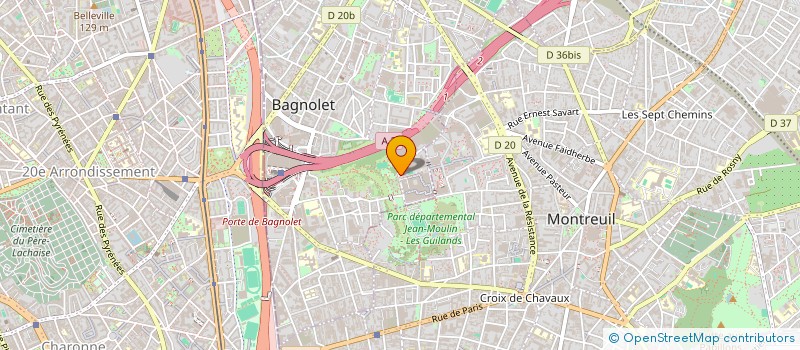 localisation de l'entreprise SCI LA NOUE à BAGNOLET