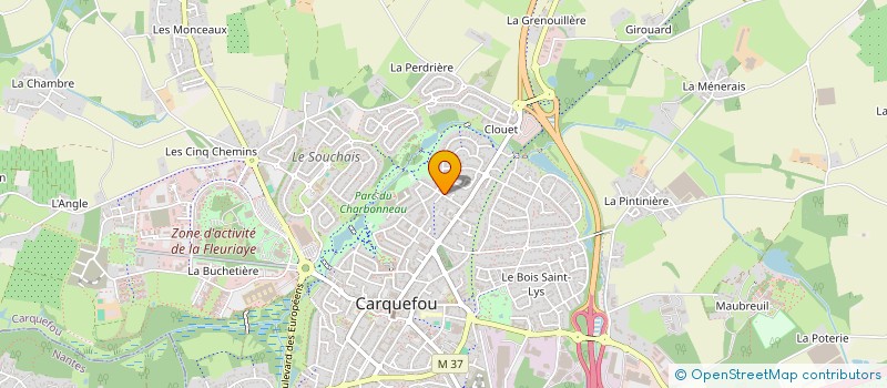 localisation de l'entreprise SCI LA NOUE  CARQUEFOU