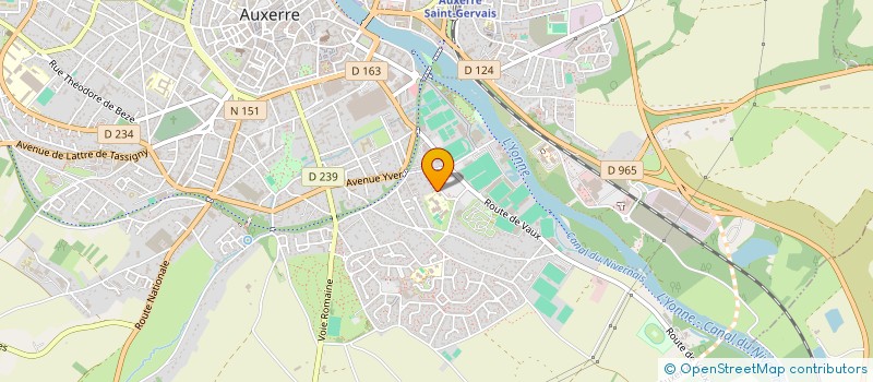 localisation de l'entreprise SCI LA NOUE à AUXERRE