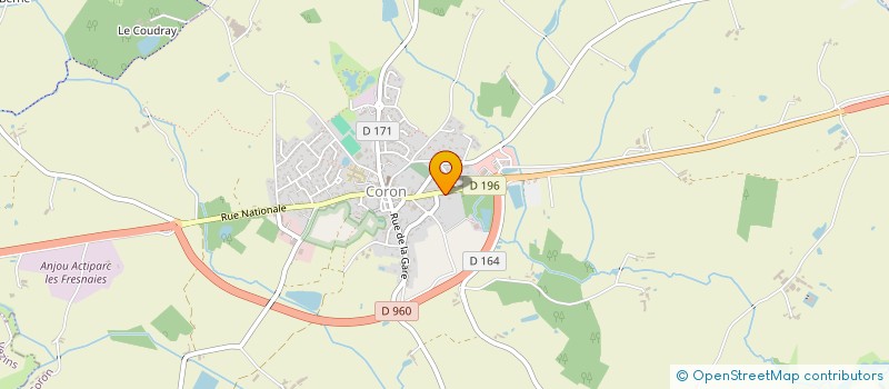 localisation de l'entreprise SCI LA NOUE RONDE  CORON