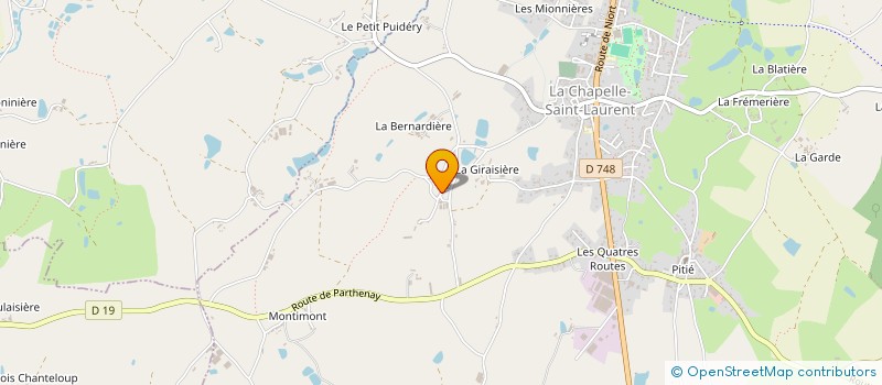 localisation de l'entreprise SCI LA NOUETTE  LA CHAPELLE-SAINT-LAURENT