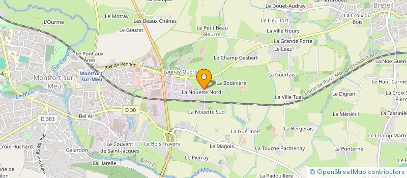 localisation de l'entreprise SCI LA NOUETTE I  BRETEIL