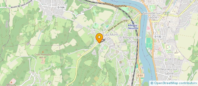 localisation de l'entreprise SCI LA NOUSTE  CURIS-AU-MONT-D'OR