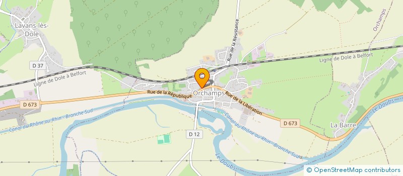 localisation de l'entreprise SCI LA NOUVELLE à DAMPIERRE