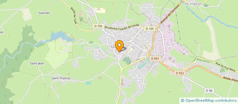 localisation de l'entreprise SCI LA NOUVELLE à MAURIAC