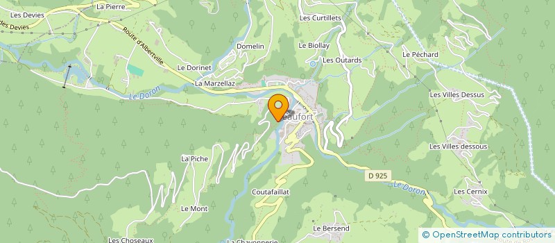 localisation de l'entreprise SCI LA NOUVELLE CAYERE  BEAUFORT