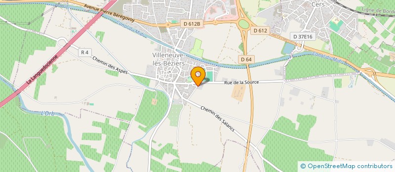 localisation de l'entreprise SCI LA NOUVELLE EULALIE  VILLENEUVE-LES-BEZIERS