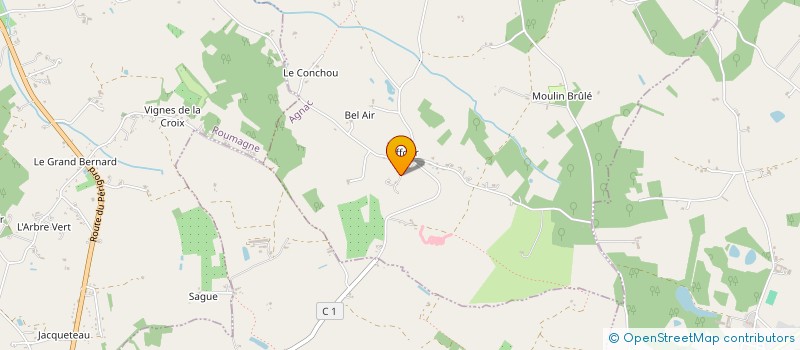 localisation de l'entreprise SCI LA NOUVELLE VIE  AGNAC