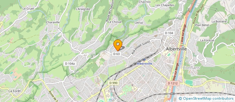 localisation de l'entreprise SCI LA NOYERAIE  ALBERTVILLE