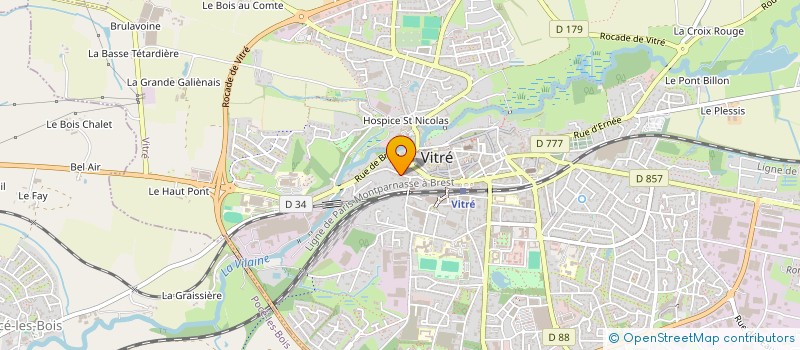 localisation de l'entreprise SCI LA NOYERE  VITRE