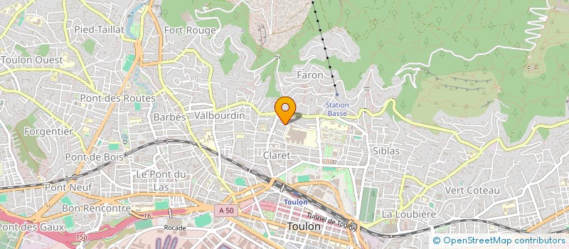 localisation de l'entreprise SCI LA O'HARA  TOULON