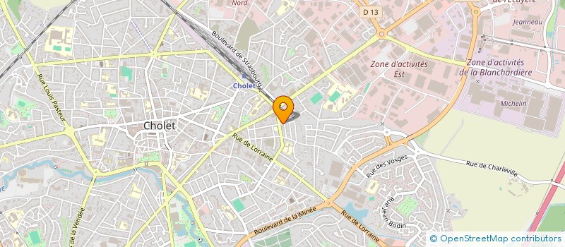 localisation de l'entreprise SCI LA PACIFIQUE à CHOLET